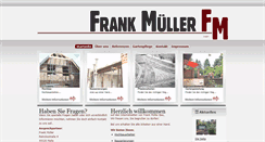 Desktop Screenshot of frank-mueller-bau.de